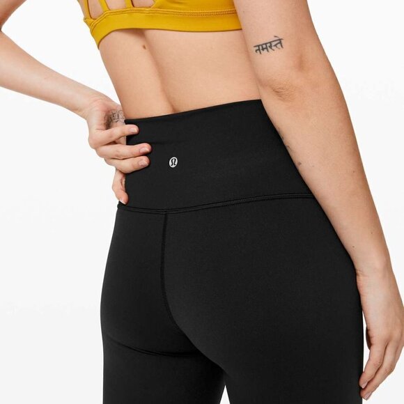 Lululemon Wunder Under Crop (High-Rise) *Full-On Luon 21" Black - Picture 4 of 12
